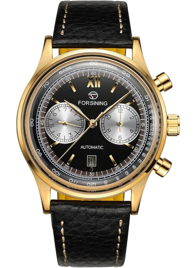 FORSINING Men's Automatic Tourbillon Dress Watches Analogue Mechanical Calendar Minimalist Waterproof Wrist Watch - Image 2